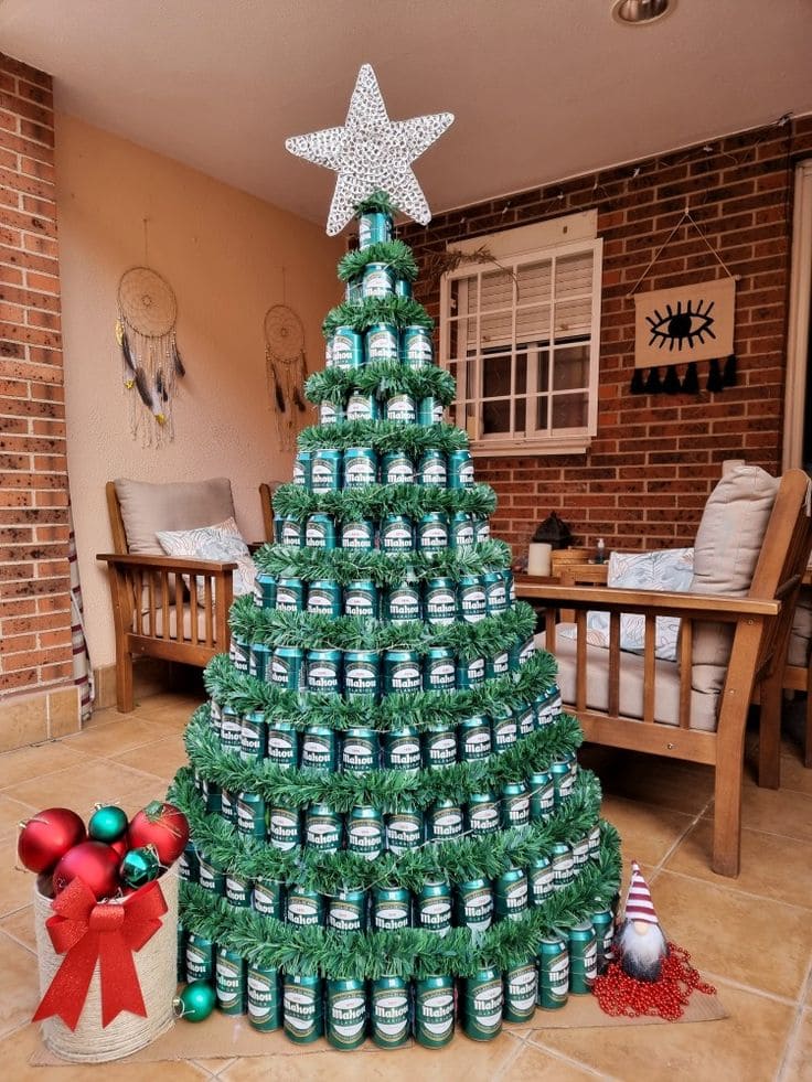 Festive Beer Christmas Tree