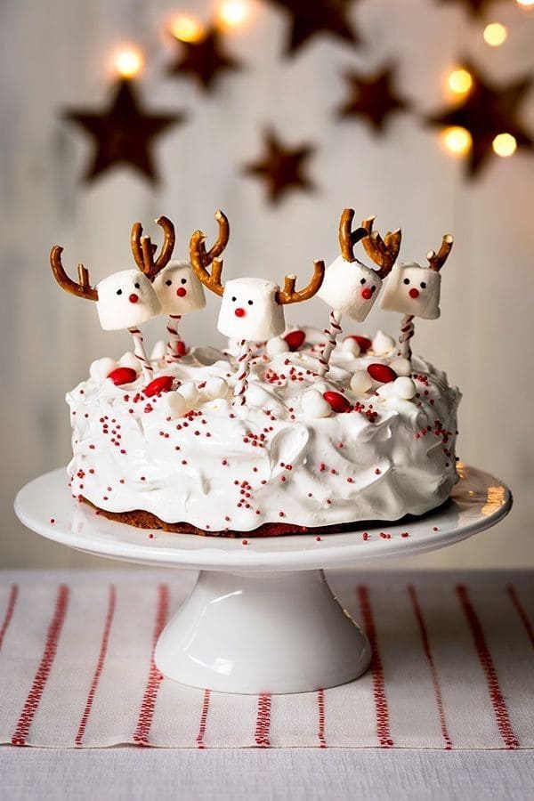 Reindeer Cake for the Holidays