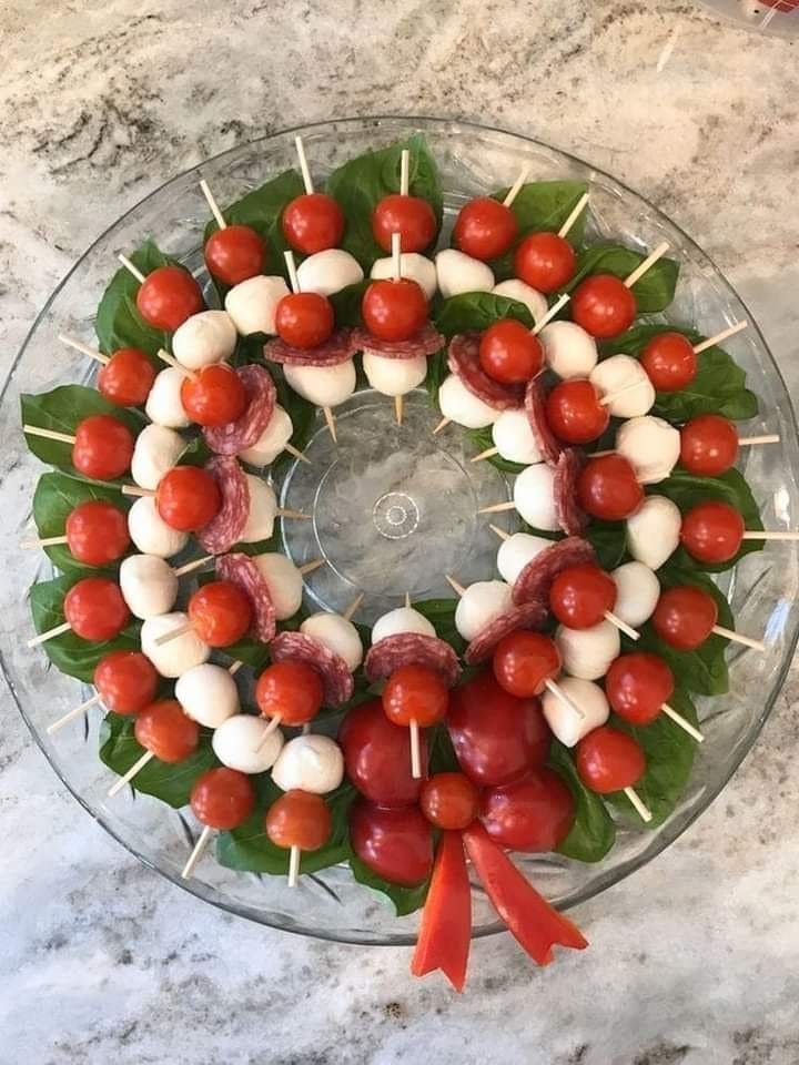 Vibrant Holiday Antipasto Wreath