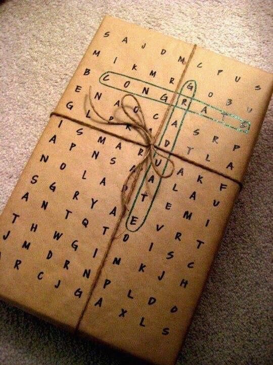 Whimsical Crossword Puzzle Gift Idea