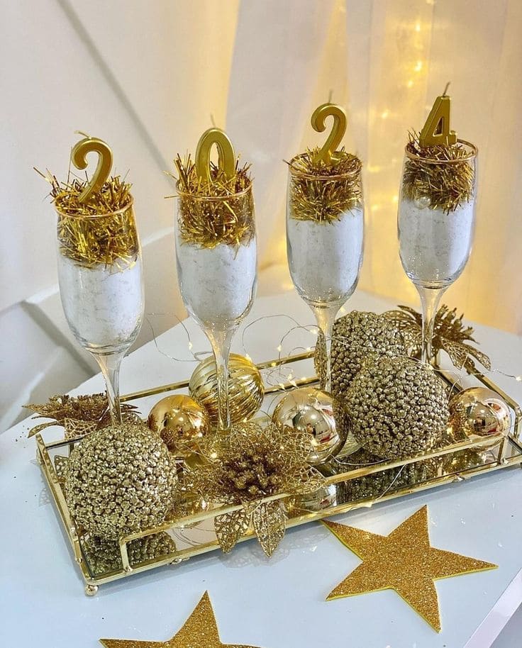 Golden Glam Countdown Celebration Display