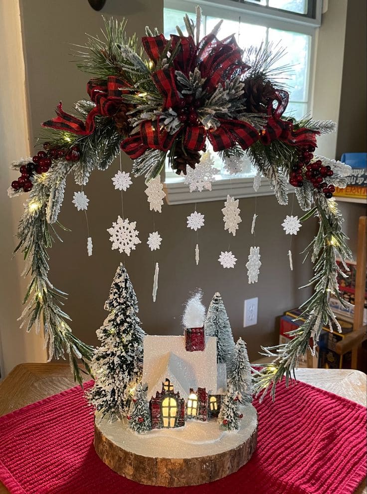 Magical Winter Wonderland Tabletop Display