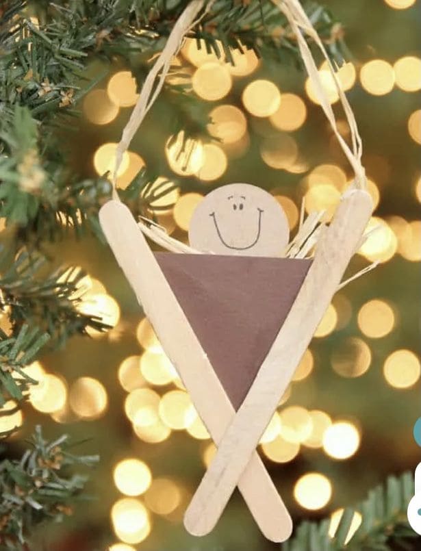 Popsicle Stick Nativity Ornament