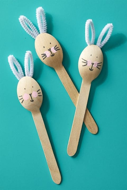 Adorable Wooden Spoon Bunny Craft Fun