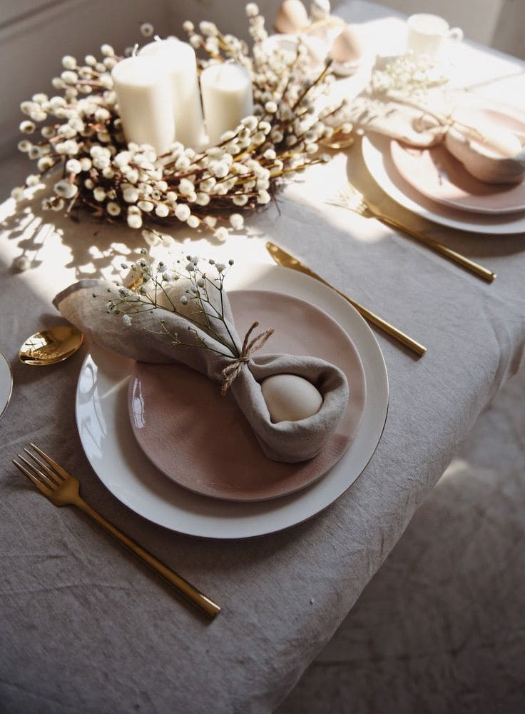 Bunny-Inspired Easter Table Setting