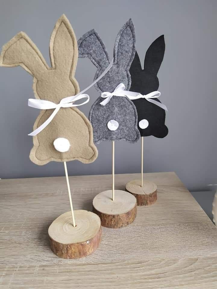 Charming Felt Bunny Table Decorations