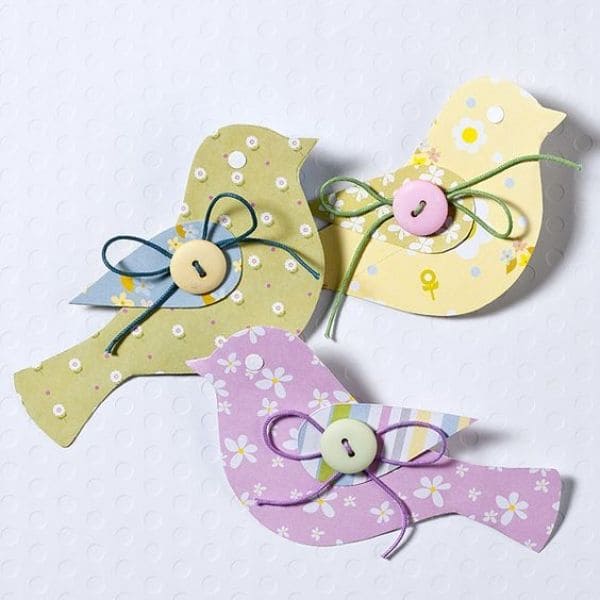 Charming Paper Bird Easter Ornament Craft