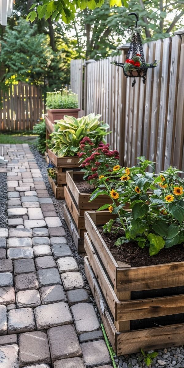 Charming Tiered Planter Boxes