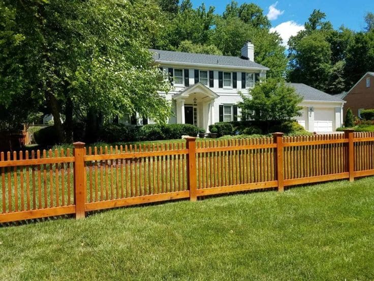 Classic Cedar Picket Farmhouse Fence Charm