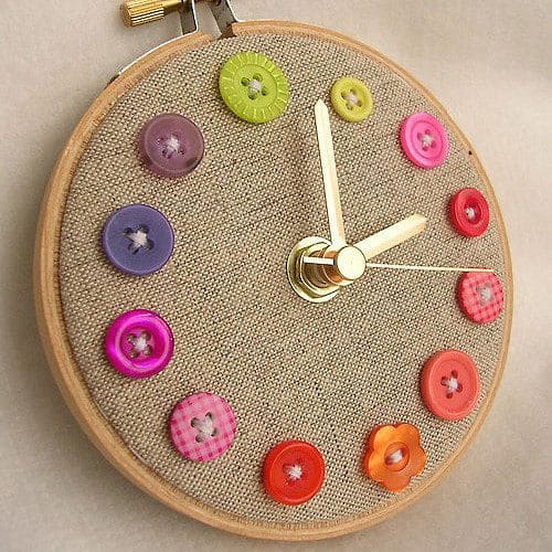 Creative Button Clock