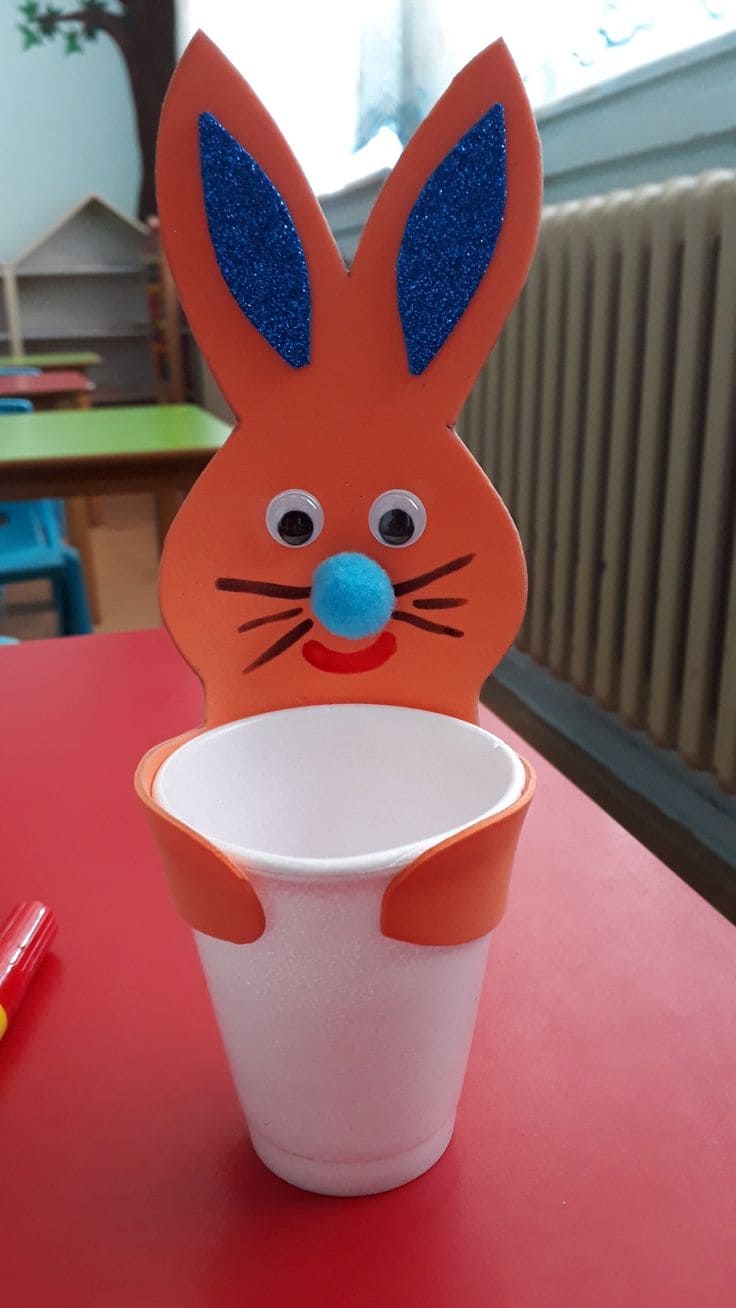 Fun Foam Bunny Easter Cup Holder