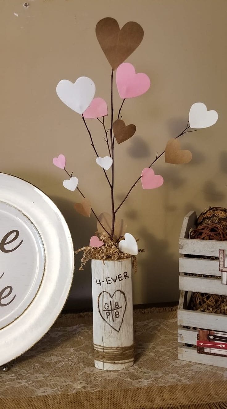 Heart Tree Centerpiece with Branches