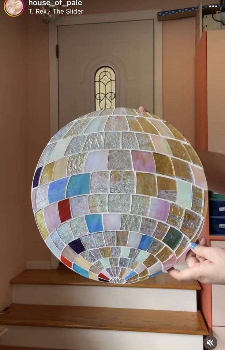 Mesmerizing Stained Glass Mosaic Globe