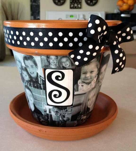 Personalized Photo Terra Cotta Pot Craft