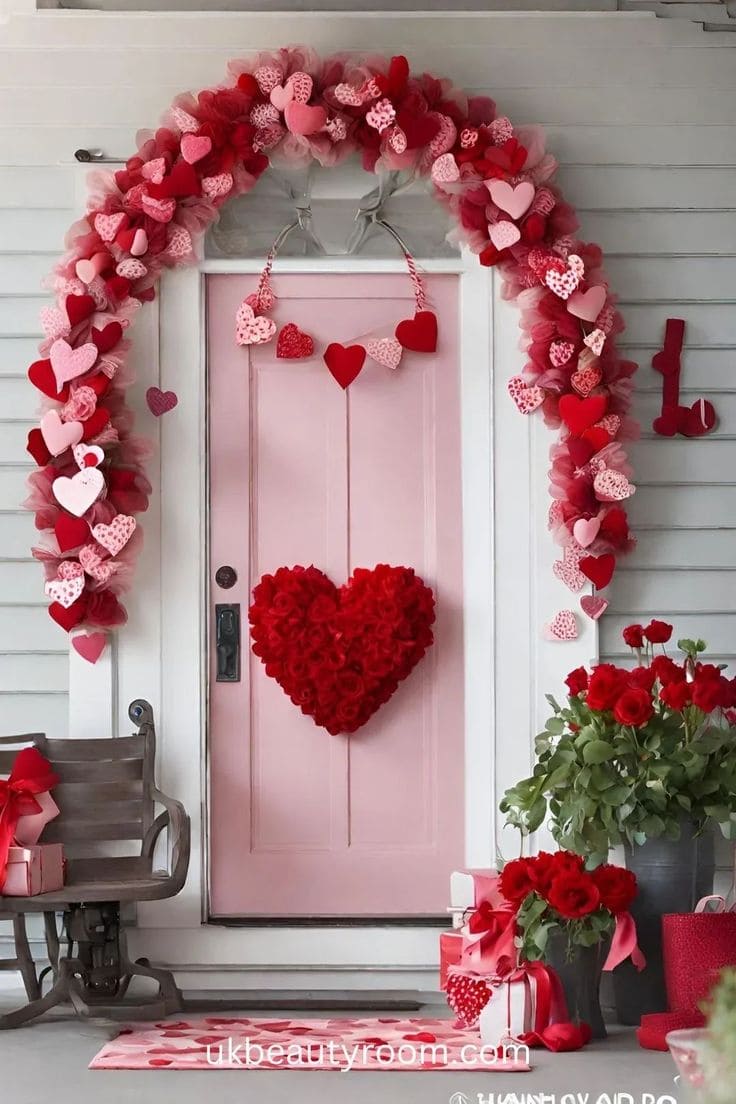 Romantic Valentine Doorway Arch Delight