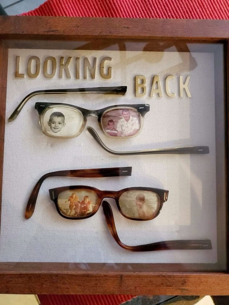 Sentimental Eyeglass Frame Memory Shadowbox Display