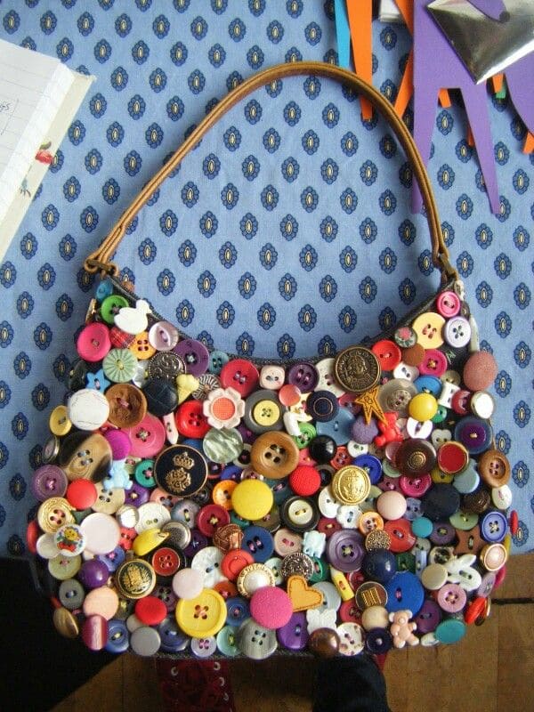 Vibrant Button Bag Fashion