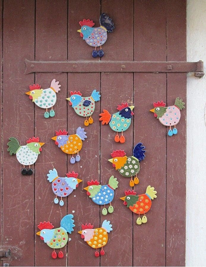 Vibrant Handmade Easter Chick Door Decorations