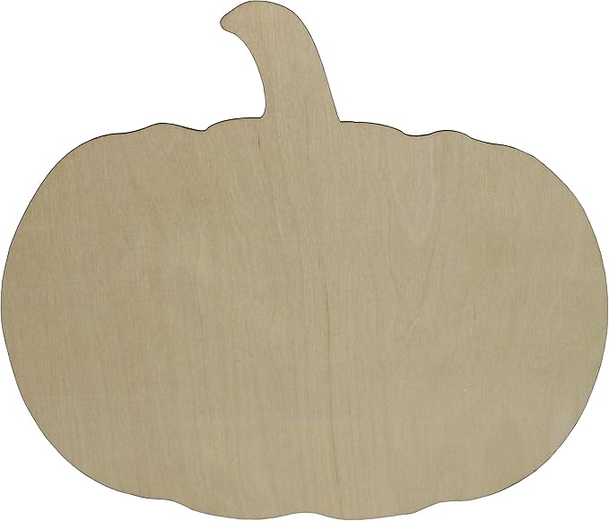 Shop pumpkin-shaped wood cutout
