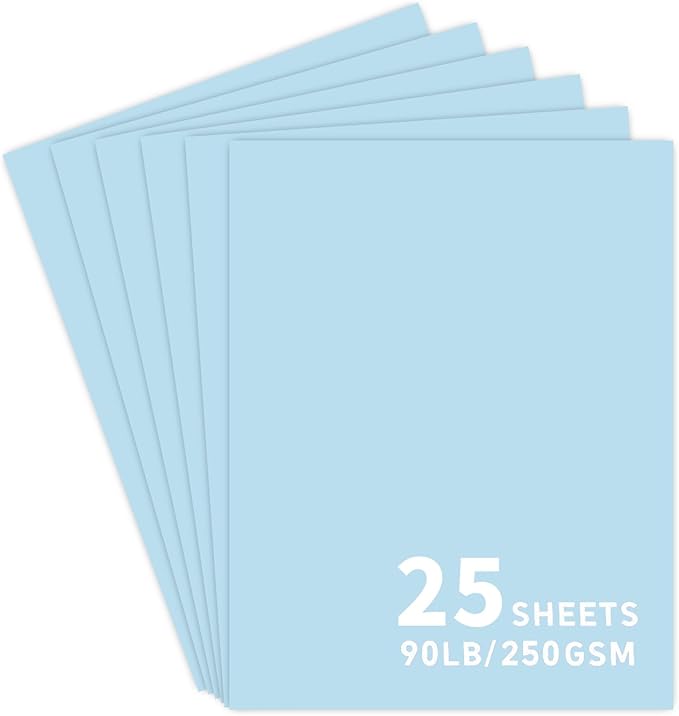 Shop sky blue cardstock