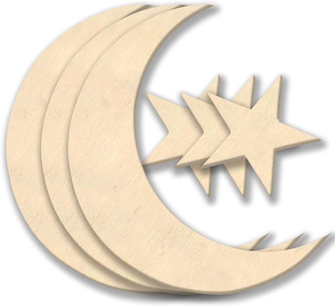 Shop wooden crescent moons