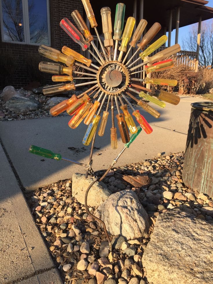 Vibrant Screwdriver Sunburst for Garden Decor