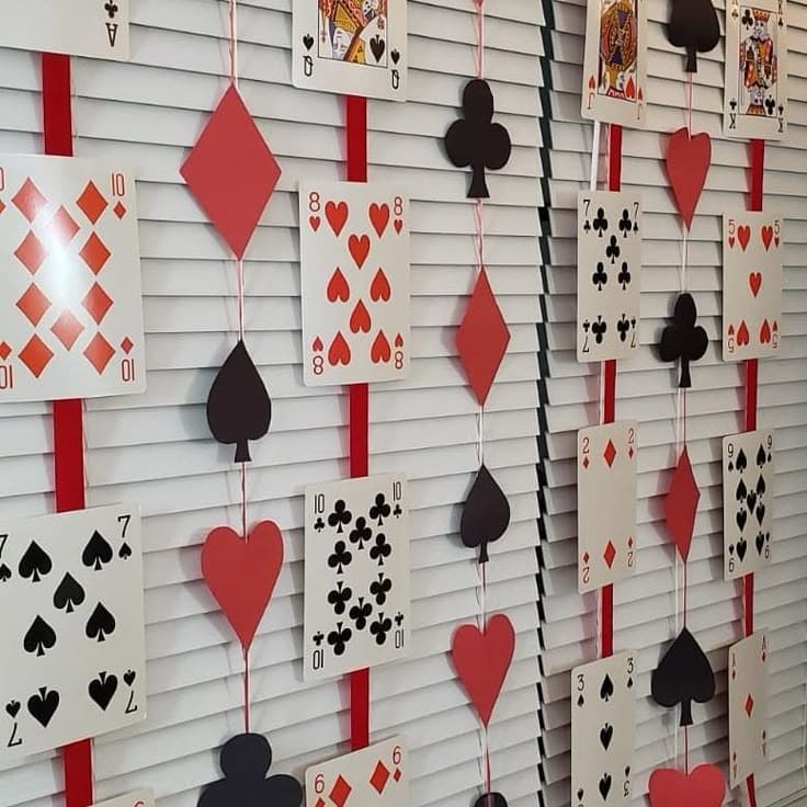 Festive Card Garland Party Joy