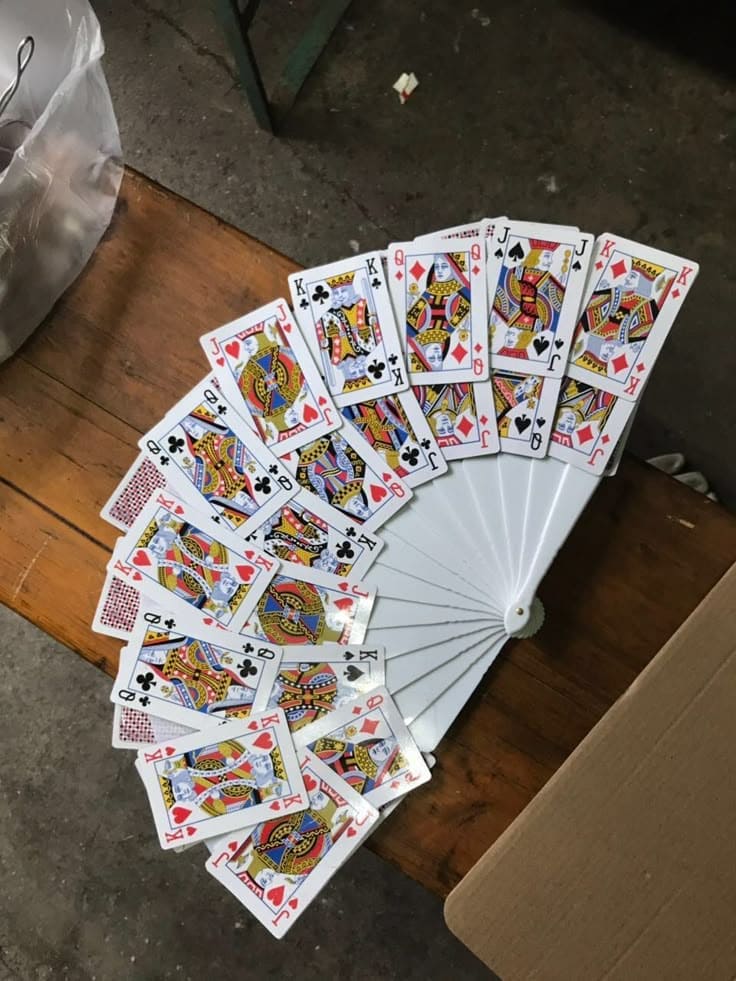 Graceful Card Fan Elegance Display