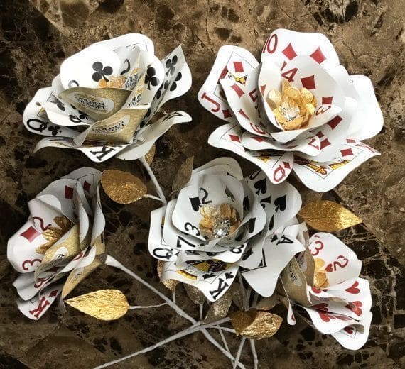 Stunning Card Rose Bouquet Delight