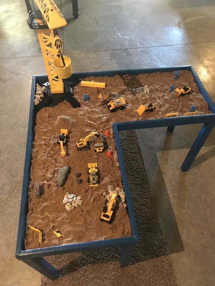 Thrilling Construction Site Sandbox Playzone