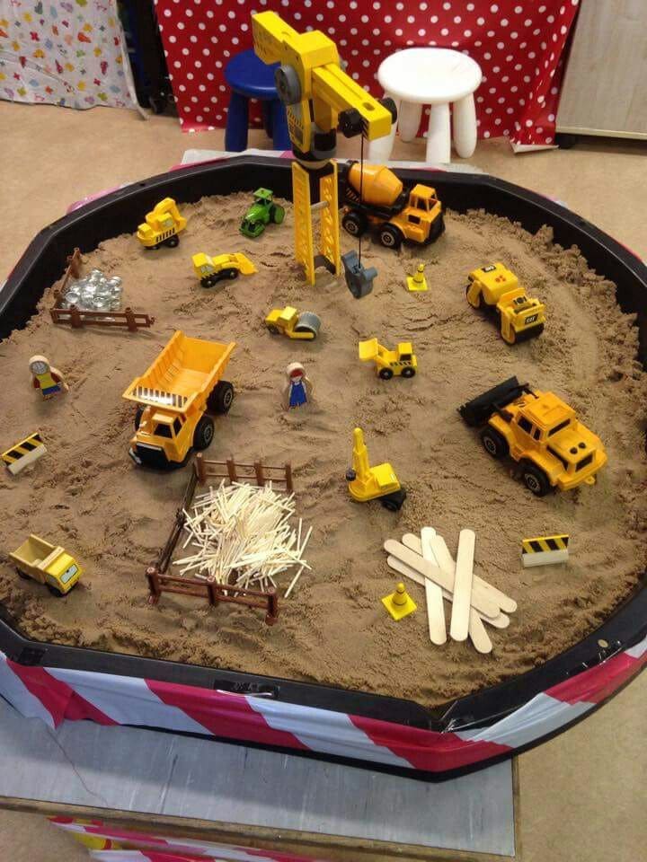 Vibrant Construction Zone Sandbox Haven