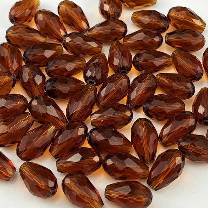 Shop amber crystal teardrop beads