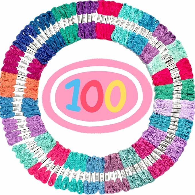 Shop embroidery floss in pastel shades