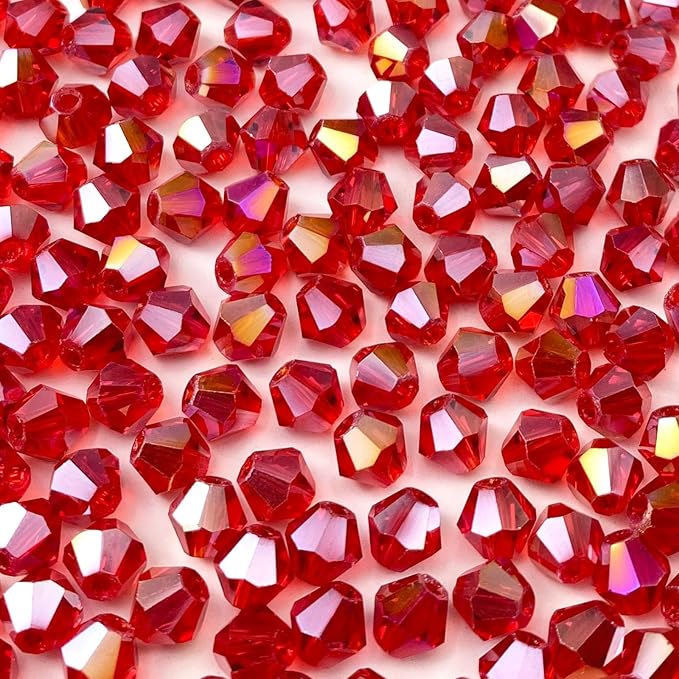 Shop red faceted beads