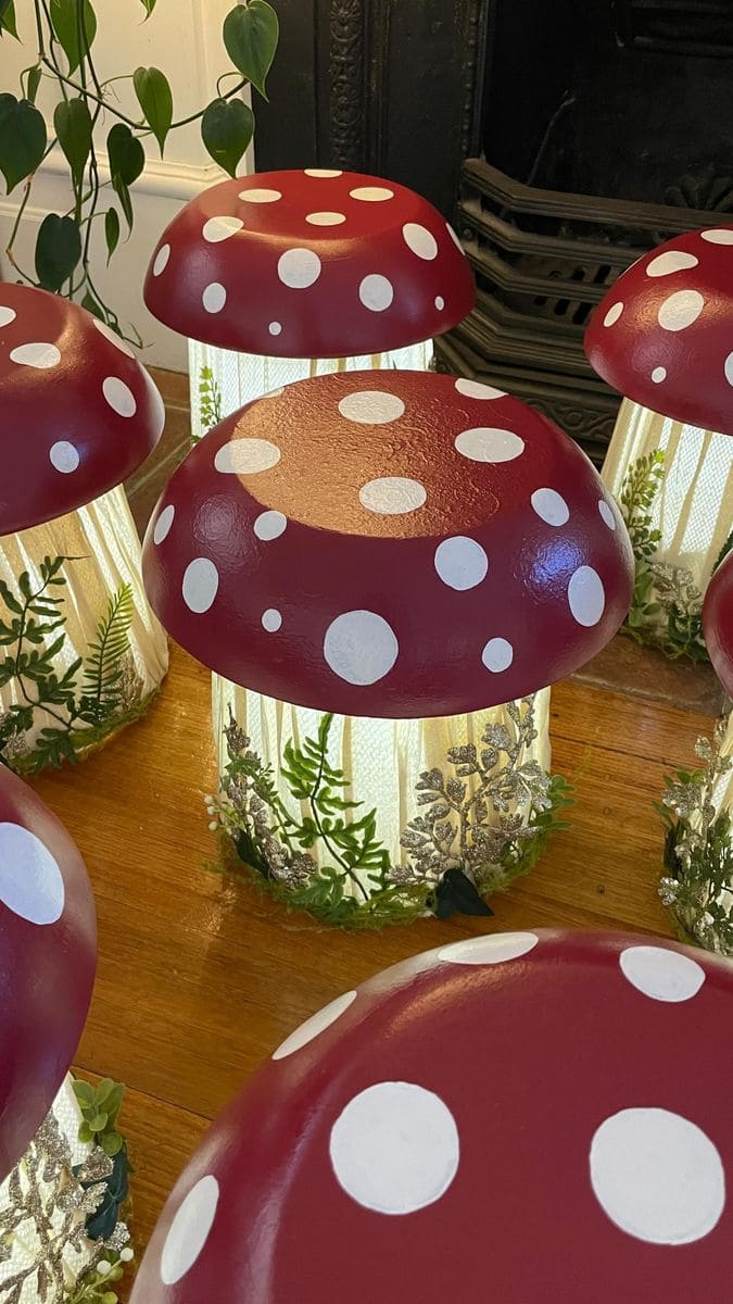 Glowing Fairy Mushroom Lamps