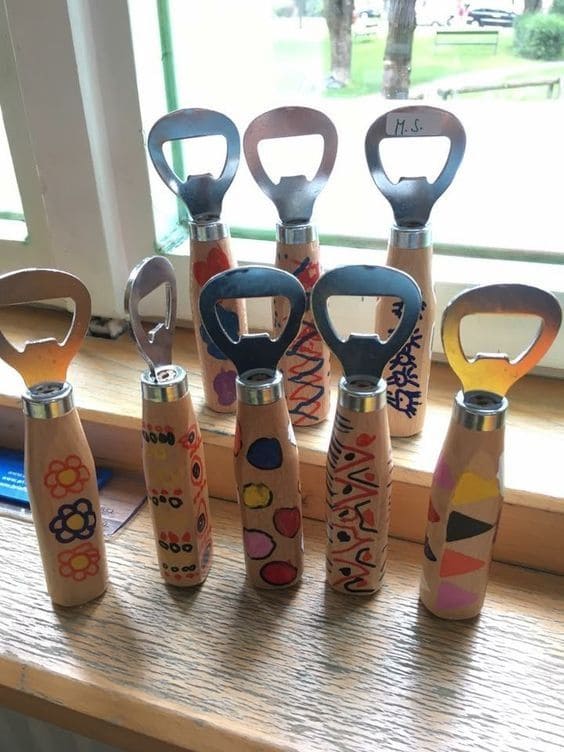 Painted Bottle Opener Handles