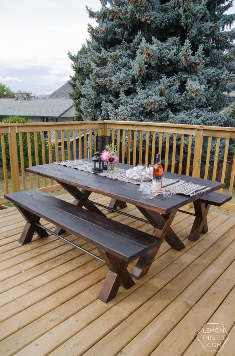 Modern Farmhouse Deck Table