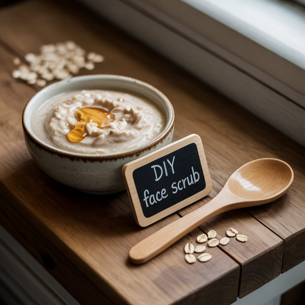 Honey-Oatmeal-Gentle-Exfoliator-For-Smoothness-Clarity