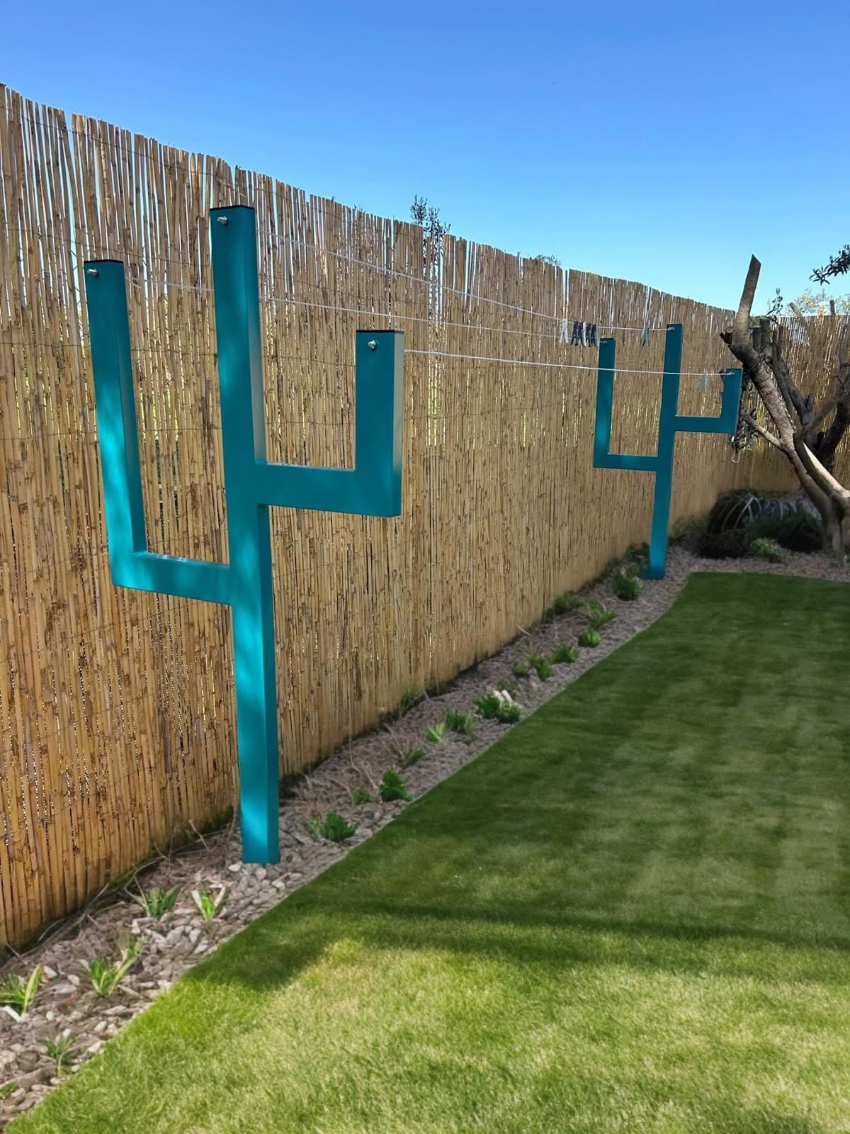 Cactus-Inspired Clothesline Rack