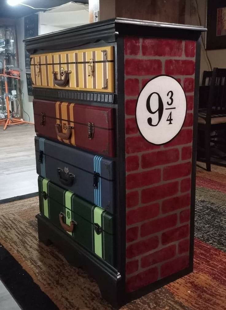 Harry Potter Trunk Dresser Makeover