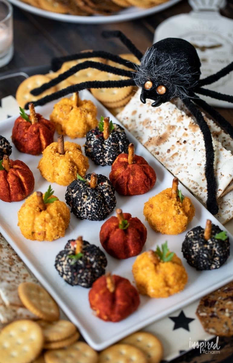 Mini Pumpkin Cheese Balls