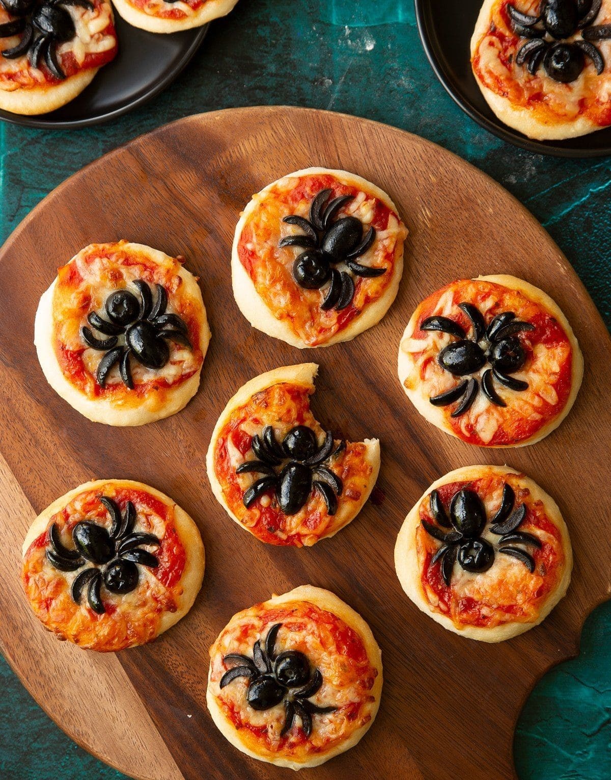 Mini Spider Pizzas