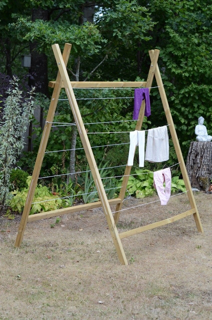 Rustic A-Frame Drying Rack
