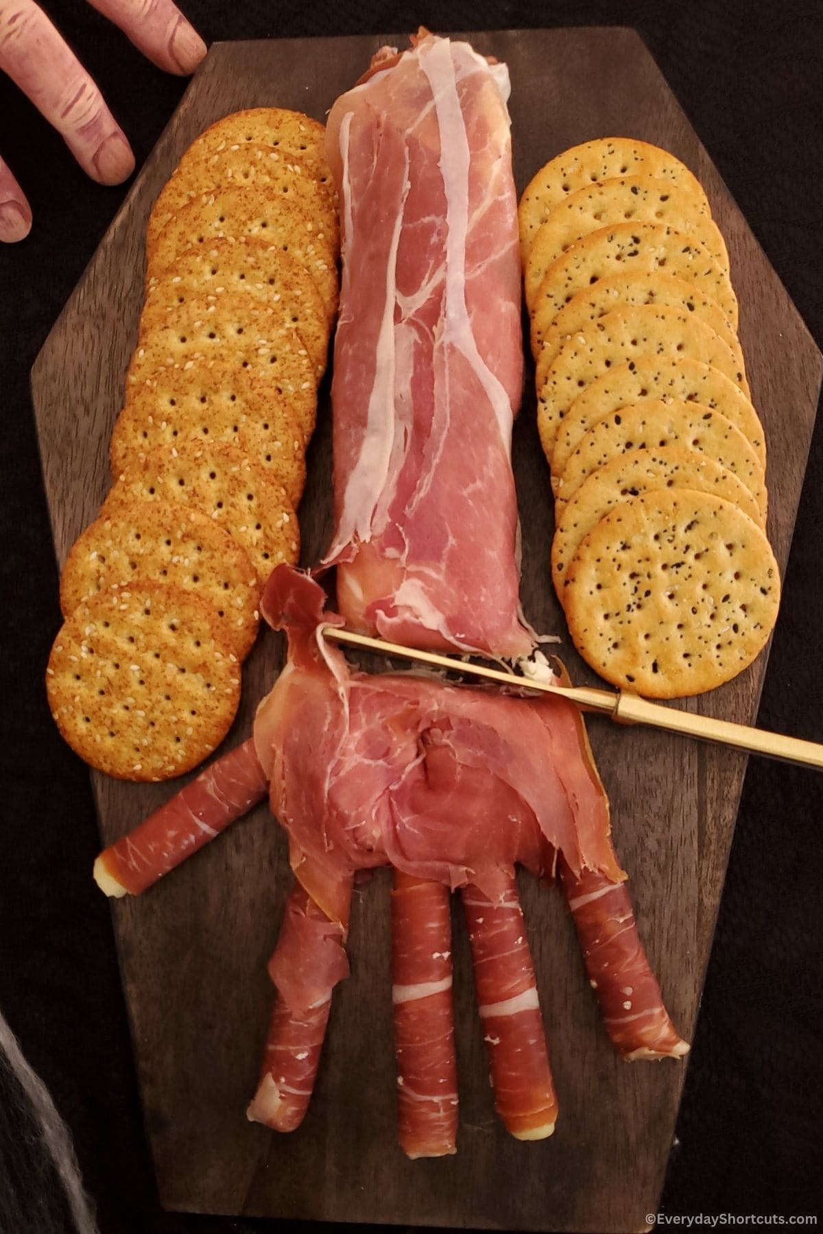 Severed Hand Charcuterie Board