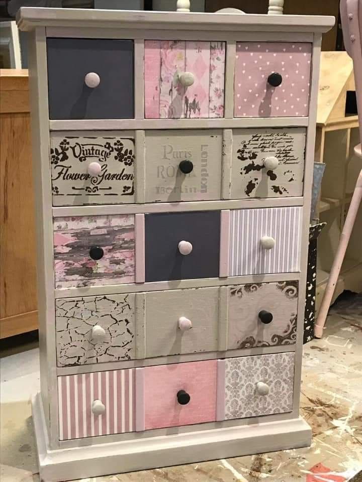 Shabby Chic Patchwork Dresser