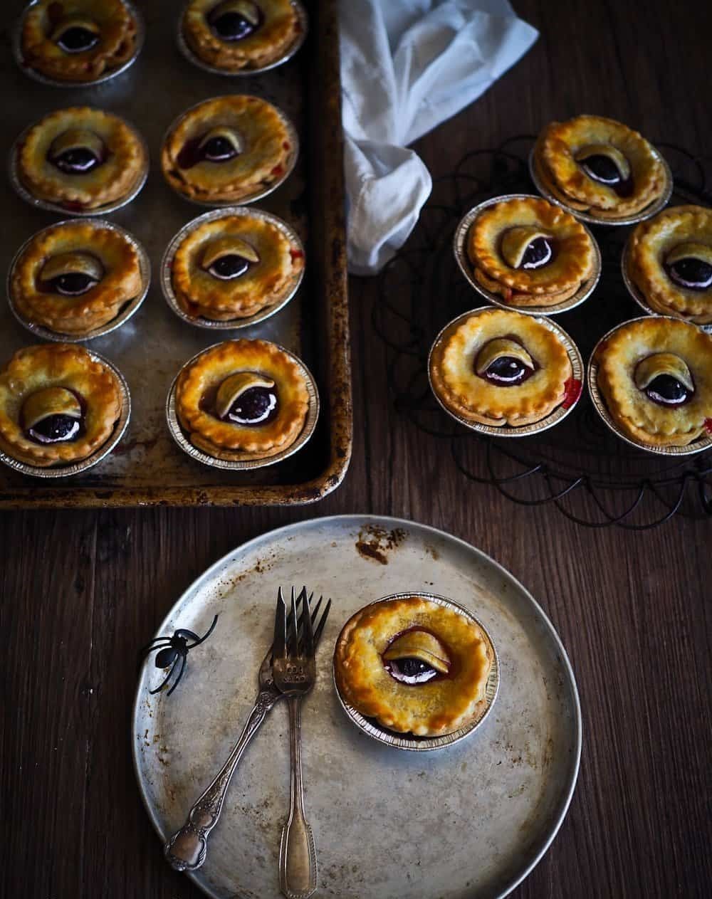 Spooky Eyeball Mini Pies