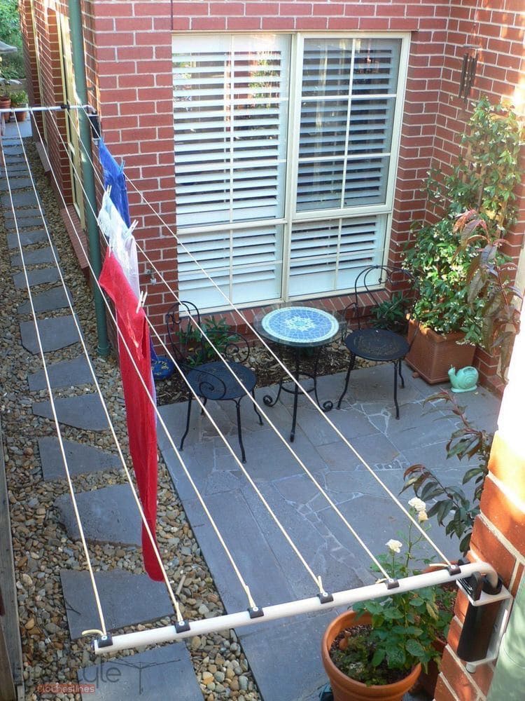 Wall-to-Wall Retractable Clothesline