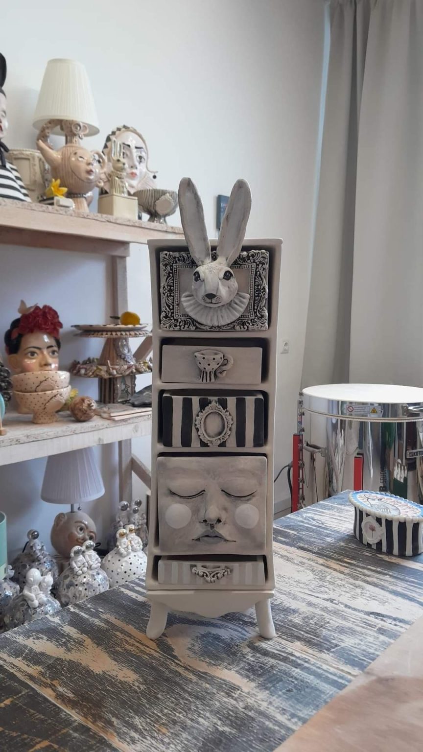 Drawer Lack Rabbit How to Make A Whimsical Rabbit & Face Drawer Makeover