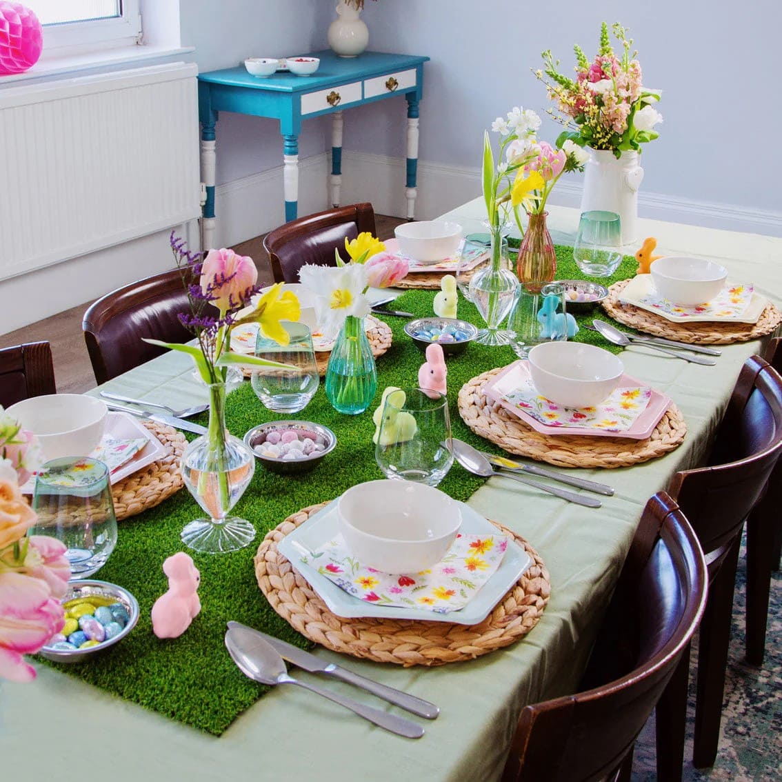 Easter Grass Table Runner