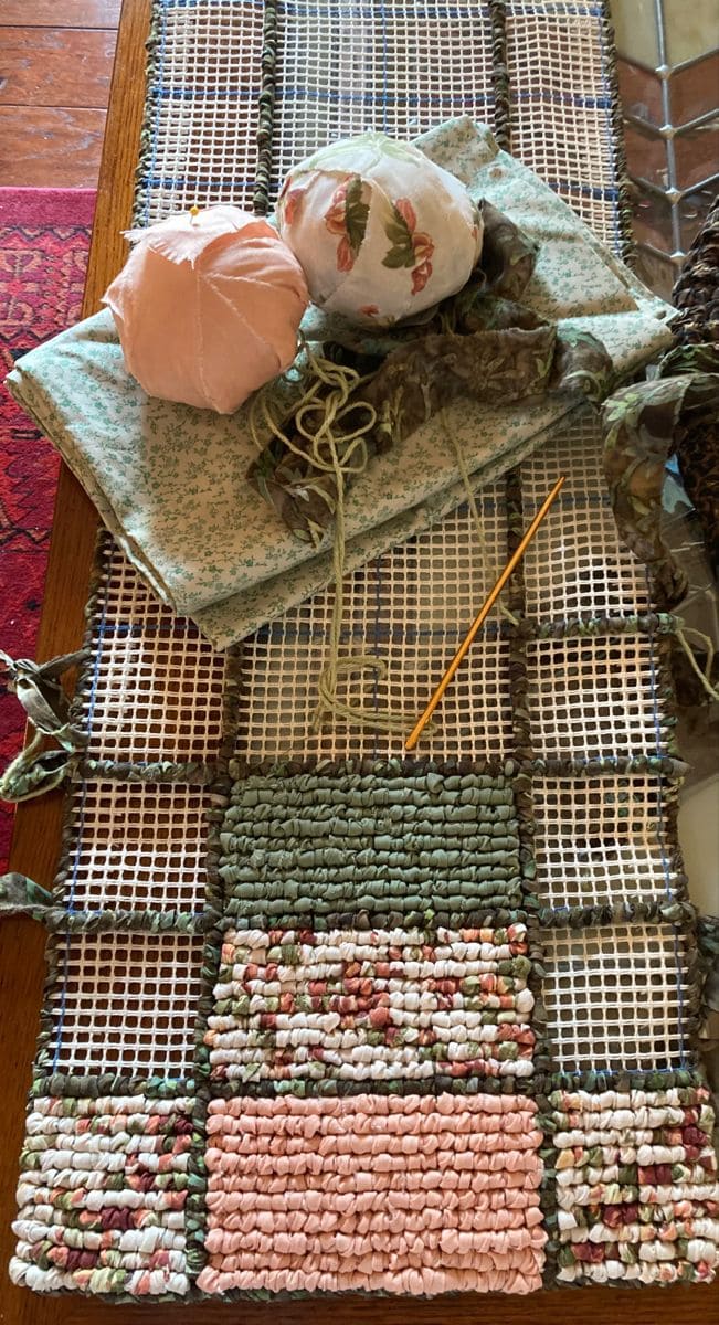 Handmade Rag Rug Table Runner